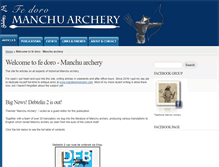 Tablet Screenshot of manchuarchery.org